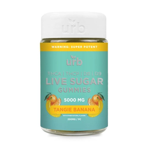 thca live sugar gummies 5000mg tangie banana