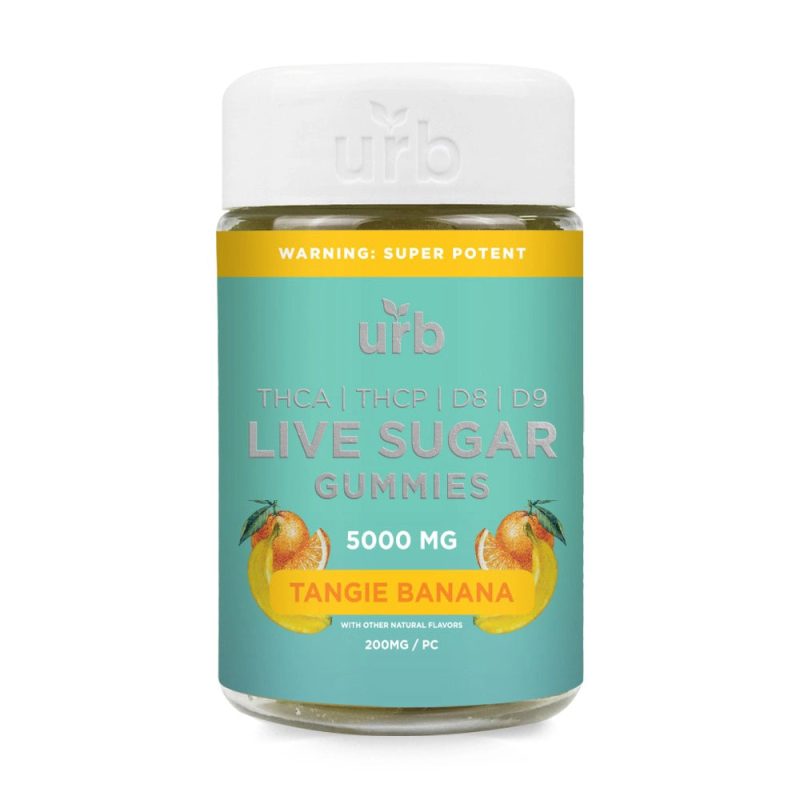 thca live sugar gummies 5000mg tangie banana