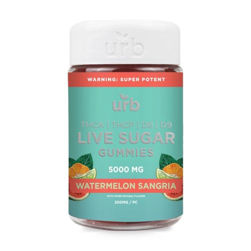 thca live sugar gummies 5000mg watermelon sangria